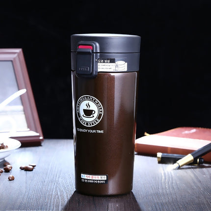 Stainless Steel Thermos Cups Insulated Tumbler, Capacity:380ml(COFFEE)-garmade.com