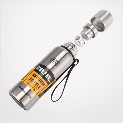 Outdoor Thermos Portable Large Capacity Insulated Cup, Capacity:500ml(Silver)-garmade.com
