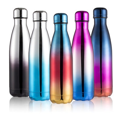 Thermal Cup Vacuum Flask Heat Water Bottle Portable Stainless Steel Sports Kettle, Capacity:500ml(Turquoise Blue)-garmade.com