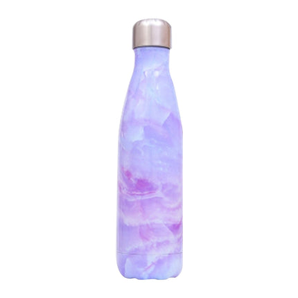 Thermal Cup Vacuum Flask Heat Water Bottle Portable Stainless Steel Sports Kettle, Capacity:500ml(Magic Purple)-garmade.com