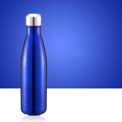 Thermal Cup Vacuum Flask Heat Water Bottle Portable Stainless Steel Sports Kettle, Capacity:500ml(Ocean Blue)-garmade.com