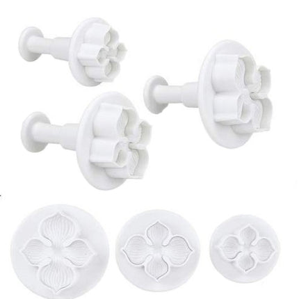 6 PCS Silicone Hydrangea Fondant Cake Decorating Flower Blossom Mold(3 PCS Hydrangea)-garmade.com