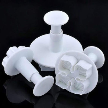 6 PCS Silicone Hydrangea Fondant Cake Decorating Flower Blossom Mold(3 PCS Hydrangea)-garmade.com