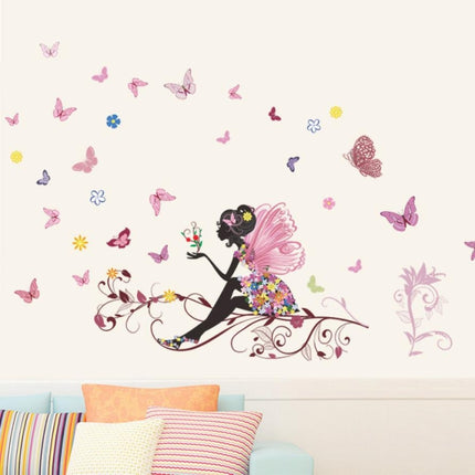 Removable Butterfly Fairy Bedroom Living Room Wall Sticker-garmade.com