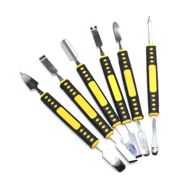 6 in 1 Metal Crowbar Disassembly Bar Mobile Phone Digital Home Appliance Product Opening Tool-garmade.com