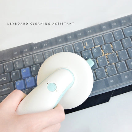 Mini Handheld Desktop Vacuum Cleaner Home Wireless Keyboard Cleaner(Blue)-garmade.com