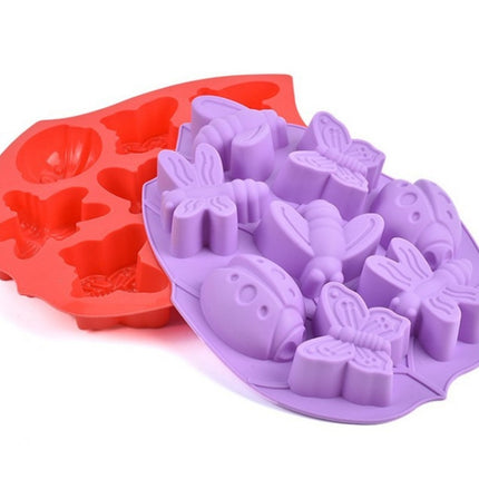 Insect Shape Cake Silicone Mold Baking Tools,Size: 26.5x20.5x3.5cm-garmade.com
