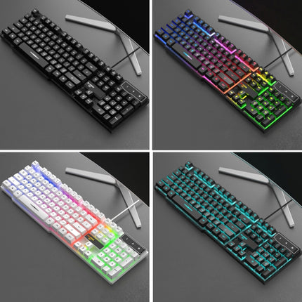 X-L SWAB GX50 Computer Manipulator Feel Wired Keyboard, Colour:Black No Light-garmade.com