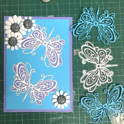 Butterfly Stencil DIY Clip Book Album Greeting Card Making Stencil-garmade.com