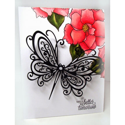 Butterfly Stencil DIY Clip Book Album Greeting Card Making Stencil-garmade.com