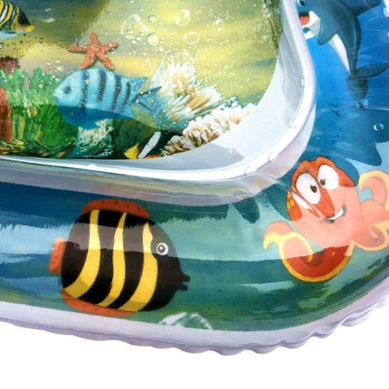 3 PCS Baby Inflatable Aquarium Water Playing Cushion Prostrate Pad Toy Mat White 60*50cm-garmade.com