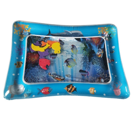 3 PCS Baby Inflatable Aquarium Water Playing Cushion Prostrate Pad Toy Mat Blue 60*50cm-garmade.com