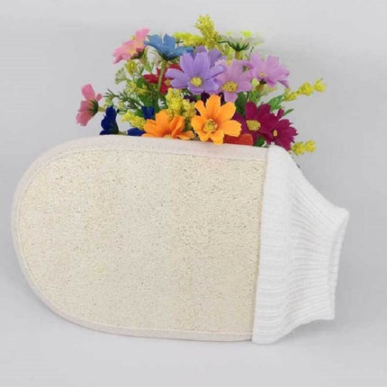 Natural Loofah Gloves Bath Scrub-garmade.com
