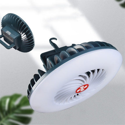 USB Rechargeable Fan Lamp Live Broadcast Multi-function Tent Camping Lamp, Style:Fan Light-garmade.com