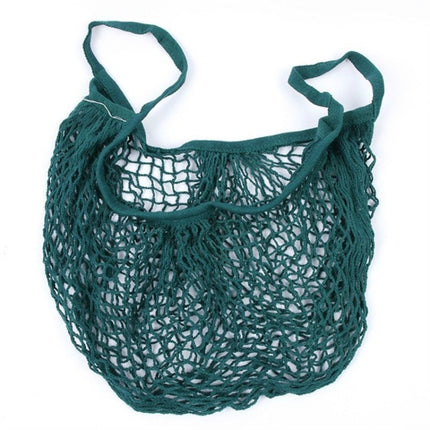 2 PCS Mesh Shopping Bag Reusable String Fruit Storage Handbag Totes Women Shopping Mesh Net Woven Bag Shop Grocery Tote Bag(Green)-garmade.com