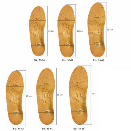 Corrected Flat Foot Arch Pad XO Leg Orthopedic Inner Eight-Shaped Corrective Insole, Size:39/40(Brown)-garmade.com