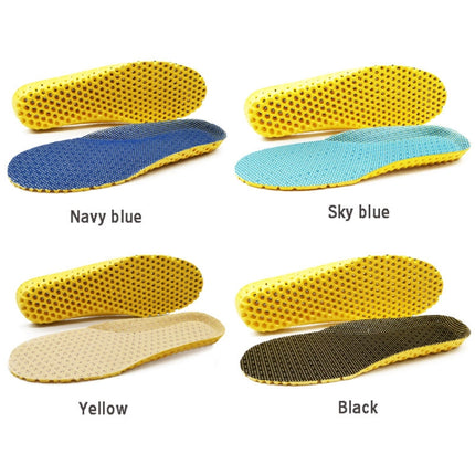 5 Pairs Stretch Breathable Deodorant Running Cushion Insoles, Shoe Size:46(Gorgeous Black)-garmade.com