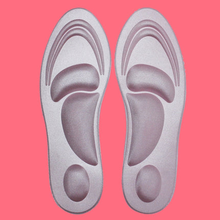 One Pair 4D Sport Sponge Soft Insole High Heel Shoe Pad Pain Relief Insert Cushion Pad for Woman(Pink)-garmade.com