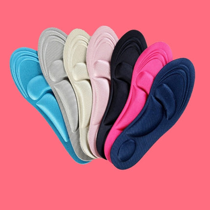 One Pair 4D Sport Sponge Soft Insole High Heel Shoe Pad Pain Relief Insert Cushion Pad for Woman(Pink)-garmade.com