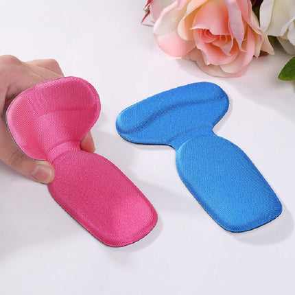 1 Pair T-shaped Sponge Bag Foot Pad High Heel Foot Heel Wear Anti-pain Heel Paste(Black)-garmade.com