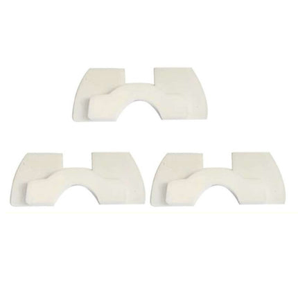3 PCS Shock Absorption Shockproof Standing Handle Rubber Damper for Xiaomi Mijia M365 Electric Scooter(White)-garmade.com