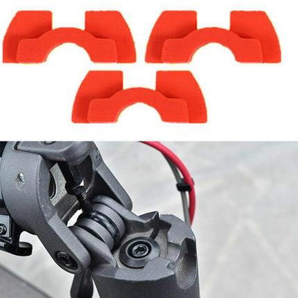 3 PCS Shock Absorption Shockproof Standing Handle Rubber Damper for Xiaomi Mijia M365 Electric Scooter(Red)-garmade.com