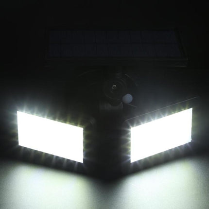 Double Flat Spotlight 48 LED Waterproof PIR Motion Sensor Solar Light-garmade.com