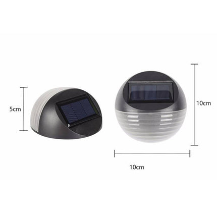 2 PCS Solar Power Light Sensor 6 Energy Saving Lamp LED Wall Light Outdoor Garden Fence Waterproof Lamp Night Light(White)-garmade.com