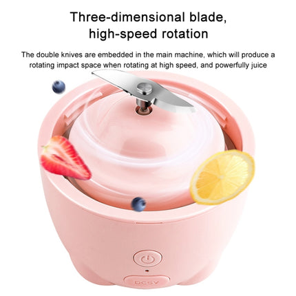 Portable Household Electric Student Multi-function Juicer Rechargeable Juice Fryer(White)-garmade.com