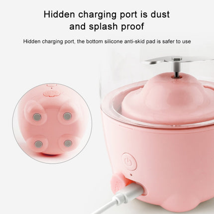 Portable Household Electric Student Multi-function Juicer Rechargeable Juice Fryer(White)-garmade.com