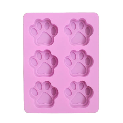 3 PCS Paw Soap Ice Cream Chocolate Cake Silicone Mold(Pink)-garmade.com