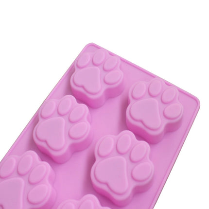 3 PCS Paw Soap Ice Cream Chocolate Cake Silicone Mold(Pink)-garmade.com