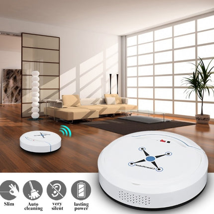 Home Smart Ultra-Thin Small Charging Vacuum Cleaners Sweeping Robot Automatic Home Cleaning Machine Robot Vacuum Cleaner(White)-garmade.com