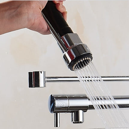 Kitchen Sink Chrome Faucet Nozzle Replacement Head Hand-held ABS Sprinkler-garmade.com