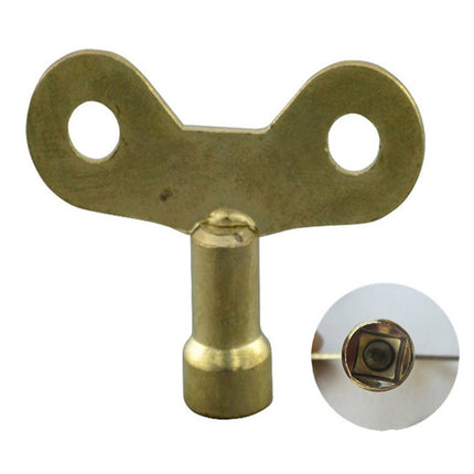 5 PCS Faucet Key Solid Brass Lock Radiator Plumbing Drainage Square Hole Socket Faucet Key-garmade.com