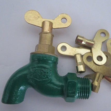 5 PCS Faucet Key Solid Brass Lock Radiator Plumbing Drainage Square Hole Socket Faucet Key-garmade.com