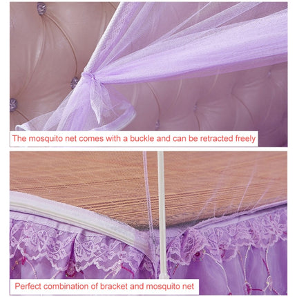 Heighten Encrypted Bottomed Yurt Mosquito Net, Size:180x200 cm(White)-garmade.com