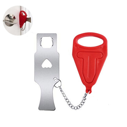 Portable Security Lock Door Lock Anti-theft Lock, Style:T Type-garmade.com