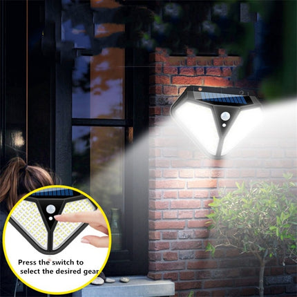 102 LED Solar Wall Lamp Body Induction Garden Lamp Villa Waterproof Outdoor Lighting Street Lamp-garmade.com