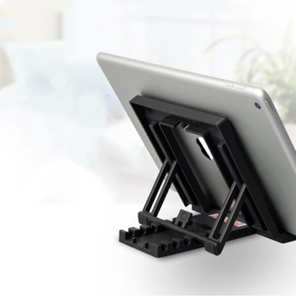 Foldable Tutor Learning Machine Desktop Stand for 7-11 inch Tablet(Black)-garmade.com