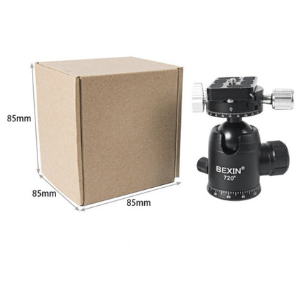 BEXIN 720 Degree Rotation Panoramic Aluminum Alloy Tripod Ball Head with Quick Release Plate-garmade.com
