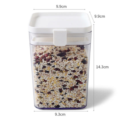 Plastic Sealed Cans Refrigerator Fresh-keeping Box Kitchen Moisture-proof Storage Cans Grains Storage Box Random Color Delivery, Capacity:1000ml-garmade.com