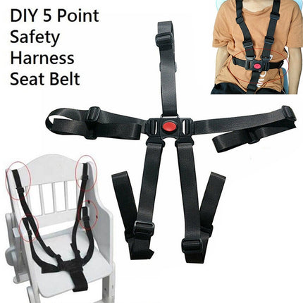 Five-point Child Safety Belt For Baby Stroller Seat Belt-garmade.com