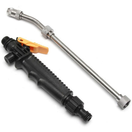 Garden Water Guns Stainless Steel Multifunction High Pressure Car Wash Spray Nozzle Hose Wand, Specification:58cm-garmade.com