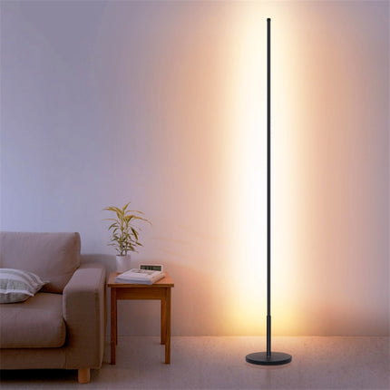 Minimalist Creative Bedroom Living Room Personality Atmosphere Light LED Floor Lamp(Warm Light)-garmade.com