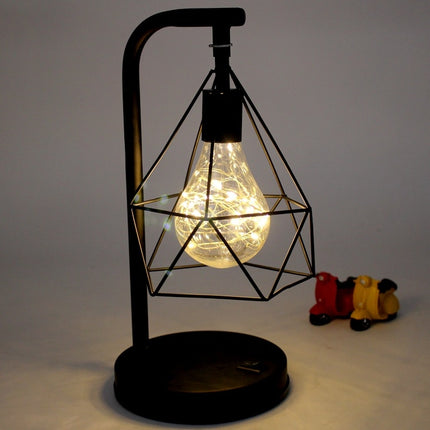 Minimalist Copper Lamp Bedroom Home Wrought Iron Table Lamp, Specification:7-Word-garmade.com