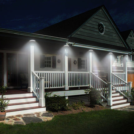 Solar Powered Porch Lights IP65 Waterproof Outdoor Wall Fence Pathway Garden Lamp-garmade.com