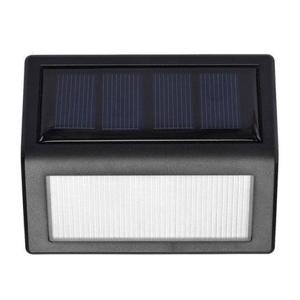 6 LEDs Solar Power IP55 Waterproof Light Sensor Wall Light Deck Lights(White light)-garmade.com
