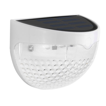 Semi-circular IP55 Waterproof Solar Light Control Fence Light Garden Lamp(Warm White)-garmade.com