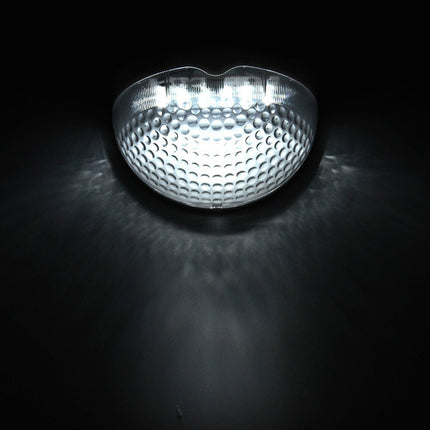 Semi-circular IP55 Waterproof Solar Light Control Fence Light Garden Lamp(White Light)-garmade.com